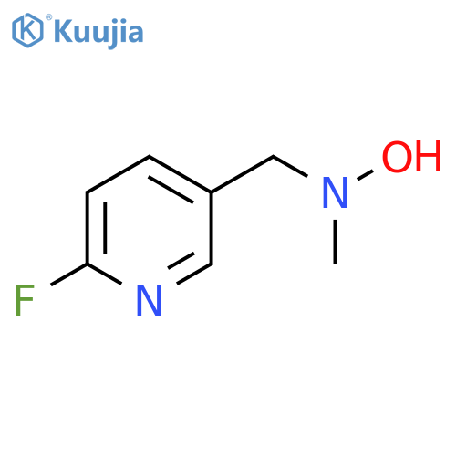 N-(6-fluoropyridin-3-yl)methyl-N-methylhydroxylamine structure