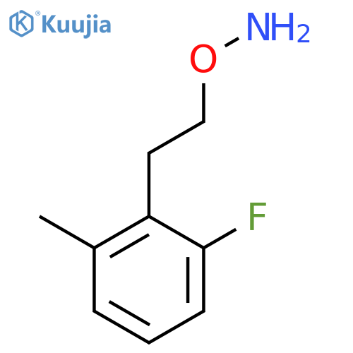 O-2-(2-fluoro-6-methylphenyl)ethylhydroxylamine structure