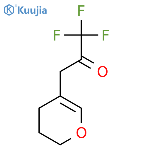 3-(3,4-dihydro-2H-pyran-5-yl)-1,1,1-trifluoropropan-2-one structure