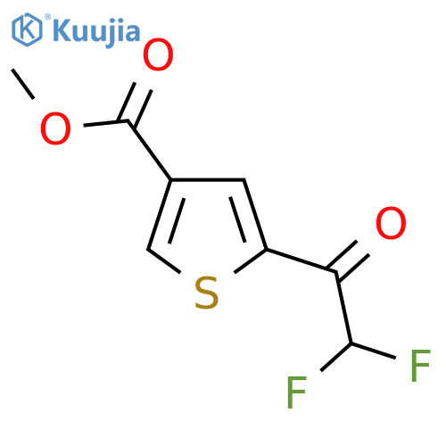 methyl 5-(2,2-difluoroacetyl)thiophene-3-carboxylate structure