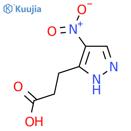 3-(4-nitro-1H-pyrazol-3-yl)propanoic acid structure