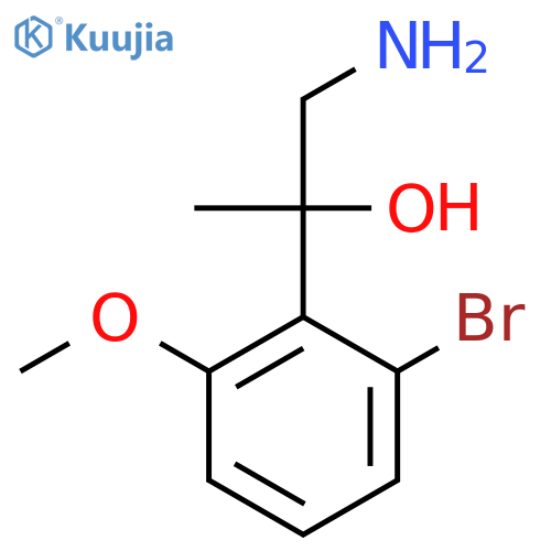 1-amino-2-(2-bromo-6-methoxyphenyl)propan-2-ol structure