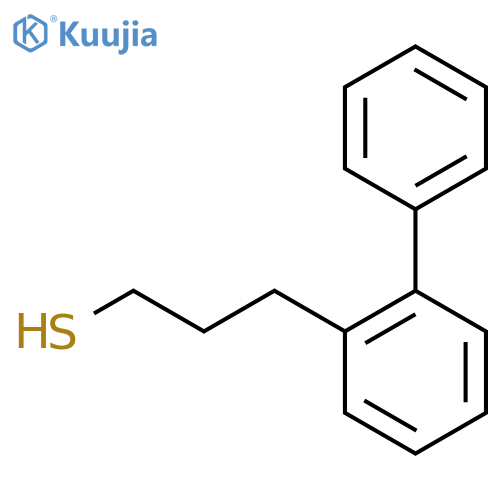 3-(2-phenylphenyl)propane-1-thiol structure