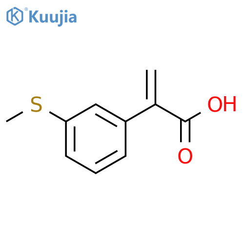 2-3-(methylsulfanyl)phenylprop-2-enoic acid structure