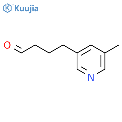 4-(5-methylpyridin-3-yl)butanal structure