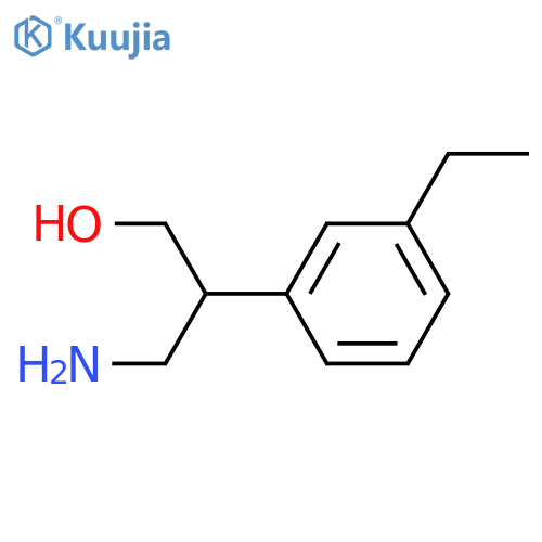 3-amino-2-(3-ethylphenyl)propan-1-ol structure