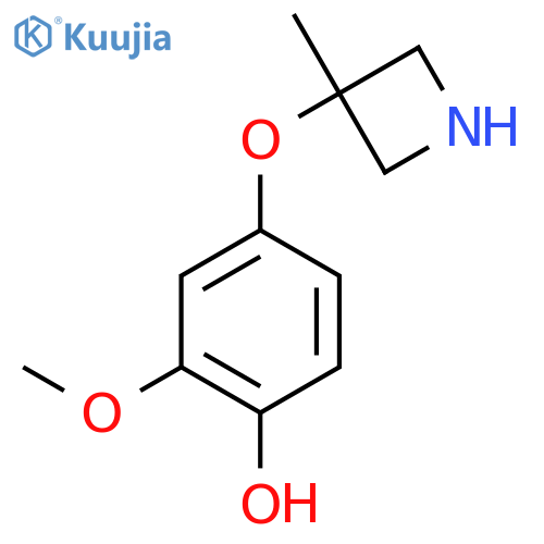 2-methoxy-4-(3-methylazetidin-3-yl)oxyphenol structure