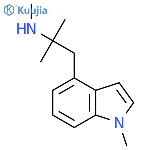 methyl2-methyl-1-(1-methyl-1H-indol-4-yl)propan-2-ylamine structure