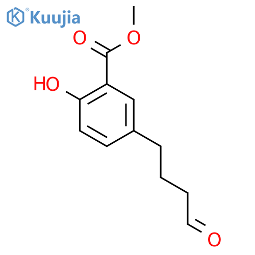 methyl 2-hydroxy-5-(4-oxobutyl)benzoate structure