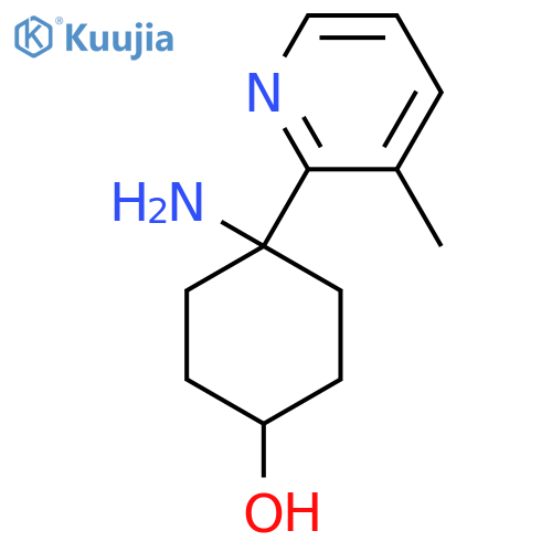4-Amino-4-(3-methylpyridin-2-yl)cyclohexan-1-ol structure