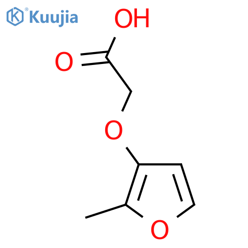 2-(2-methylfuran-3-yl)oxyacetic acid structure