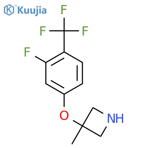 3-3-fluoro-4-(trifluoromethyl)phenoxy-3-methylazetidine structure