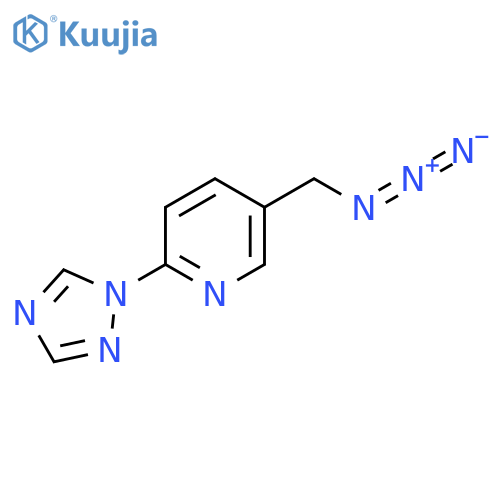 5-(azidomethyl)-2-(1H-1,2,4-triazol-1-yl)pyridine structure