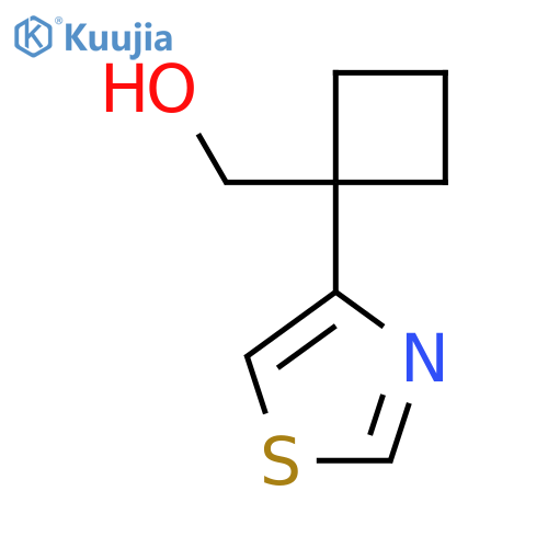 1-(1,3-thiazol-4-yl)cyclobutylmethanol structure