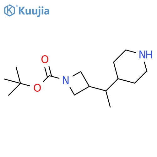 tert-butyl 3-1-(piperidin-4-yl)ethylazetidine-1-carboxylate structure