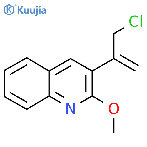 3-(3-chloroprop-1-en-2-yl)-2-methoxyquinoline structure