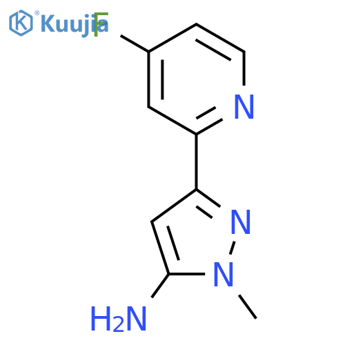 3-(4-fluoropyridin-2-yl)-1-methyl-1H-pyrazol-5-amine structure