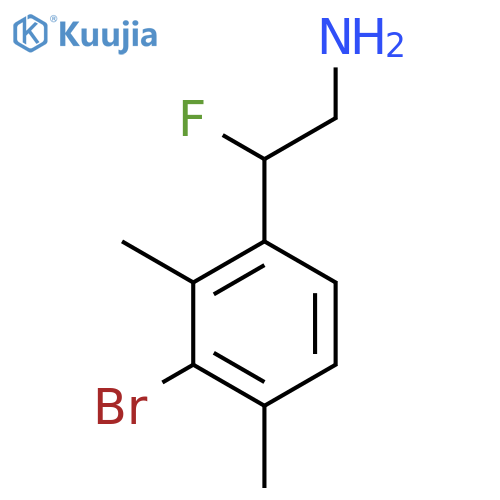 2-(3-bromo-2,4-dimethylphenyl)-2-fluoroethan-1-amine structure