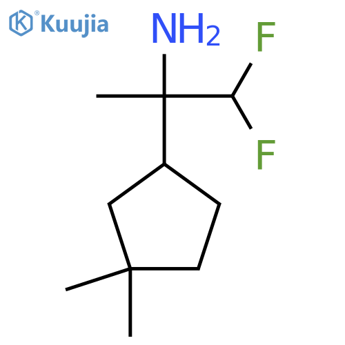 2-(3,3-dimethylcyclopentyl)-1,1-difluoropropan-2-amine structure