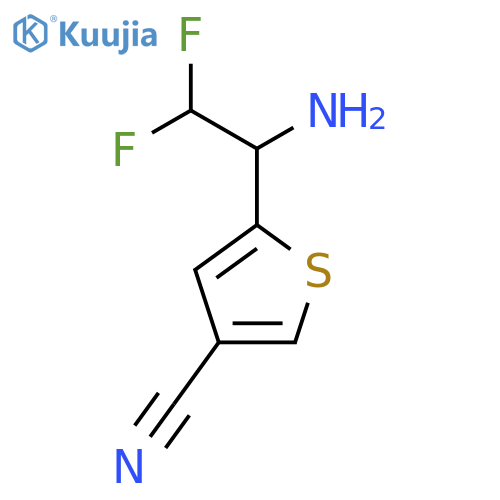 5-(1-amino-2,2-difluoroethyl)thiophene-3-carbonitrile structure