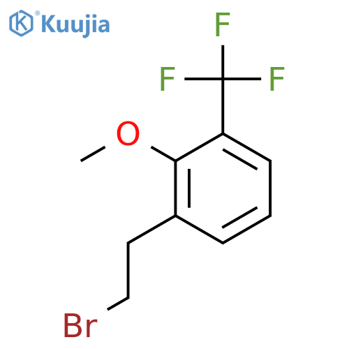 1-(2-bromoethyl)-2-methoxy-3-(trifluoromethyl)benzene structure