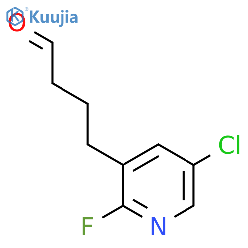 4-(5-chloro-2-fluoropyridin-3-yl)butanal structure