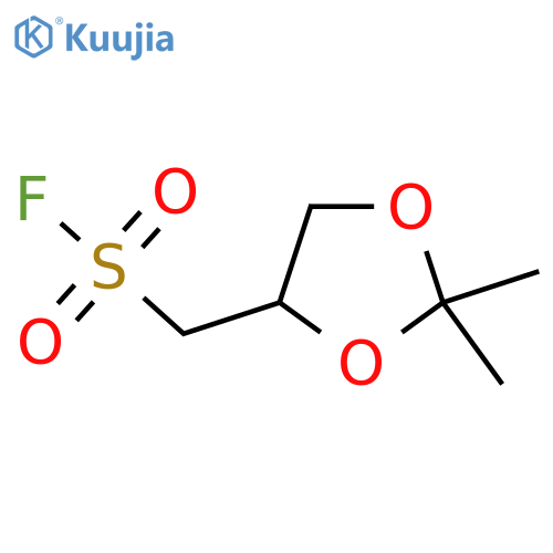 (2,2-dimethyl-1,3-dioxolan-4-yl)methanesulfonyl fluoride structure