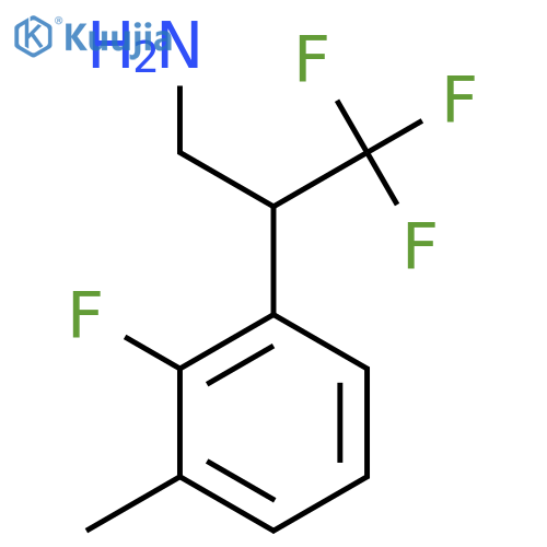 3,3,3-trifluoro-2-(2-fluoro-3-methylphenyl)propan-1-amine structure