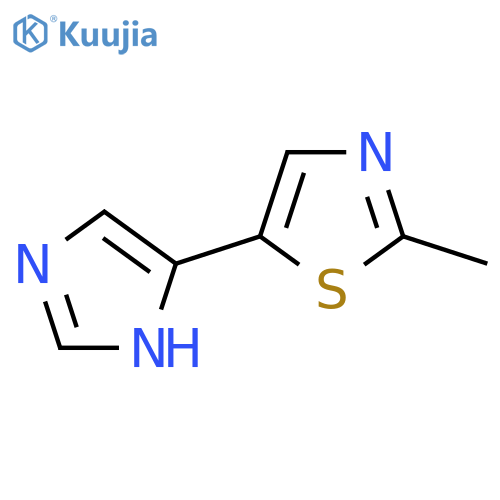 5-(1H-imidazol-4-yl)-2-methyl-1,3-thiazole structure