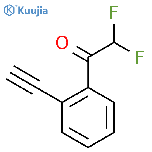 1-(2-ethynylphenyl)-2,2-difluoroethan-1-one structure