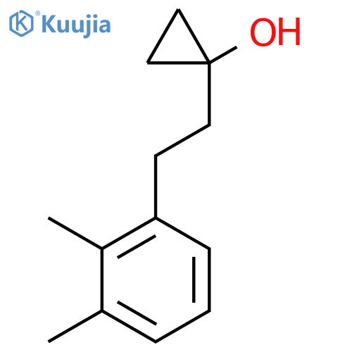 1-2-(2,3-dimethylphenyl)ethylcyclopropan-1-ol structure