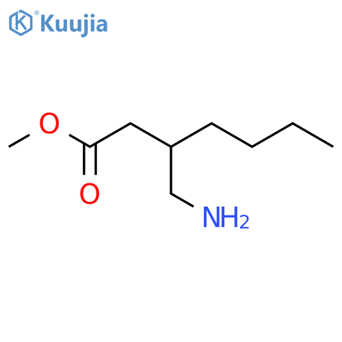 methyl 3-(aminomethyl)heptanoate structure