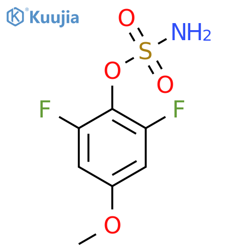 2,6-difluoro-4-methoxyphenyl sulfamate structure