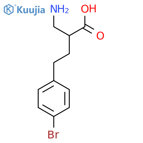 2-(aminomethyl)-4-(4-bromophenyl)butanoic acid structure