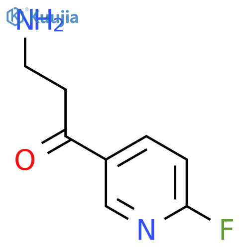 3-amino-1-(6-fluoropyridin-3-yl)propan-1-one structure