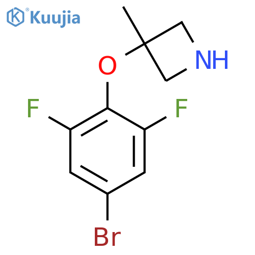 3-(4-bromo-2,6-difluorophenoxy)-3-methylazetidine structure