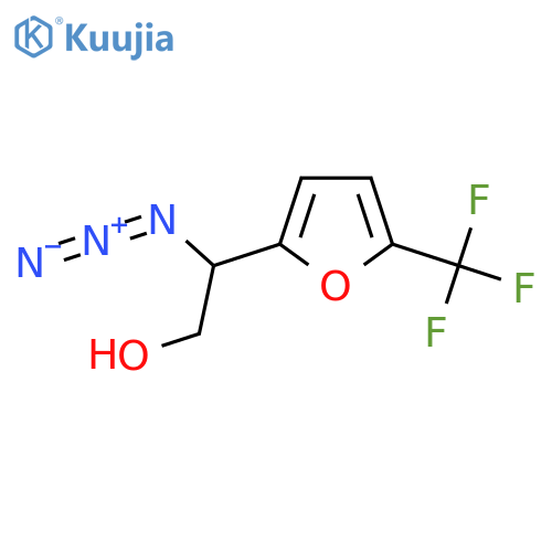 2-azido-2-5-(trifluoromethyl)furan-2-ylethan-1-ol structure