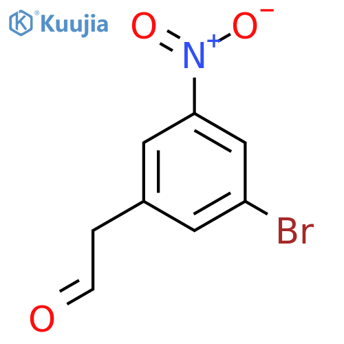 2-(3-bromo-5-nitrophenyl)acetaldehyde structure