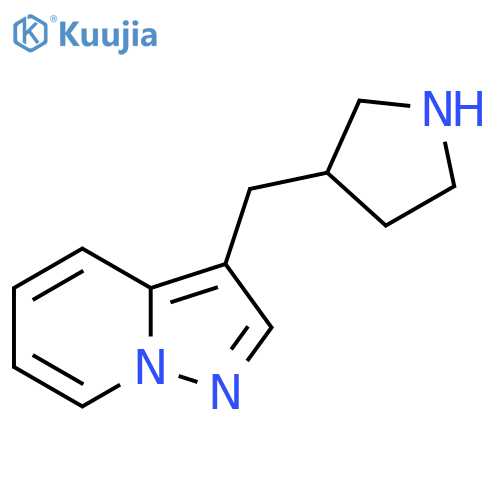 3-({pyrazolo1,5-apyridin-3-yl}methyl)pyrrolidine structure