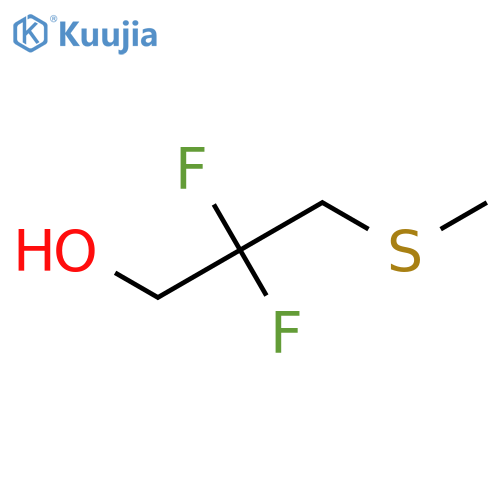 2,2-difluoro-3-(methylsulfanyl)propan-1-ol structure