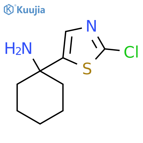 1-(2-chloro-1,3-thiazol-5-yl)cyclohexan-1-amine structure