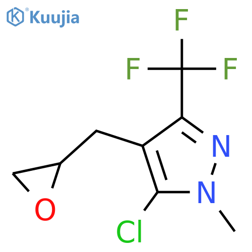 5-chloro-1-methyl-4-(oxiran-2-yl)methyl-3-(trifluoromethyl)-1H-pyrazole structure
