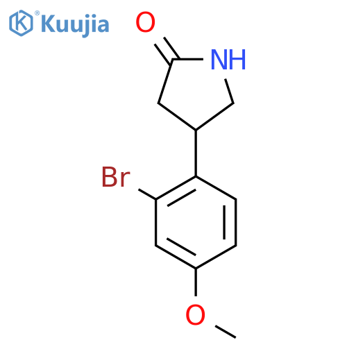 4-(2-bromo-4-methoxyphenyl)pyrrolidin-2-one structure