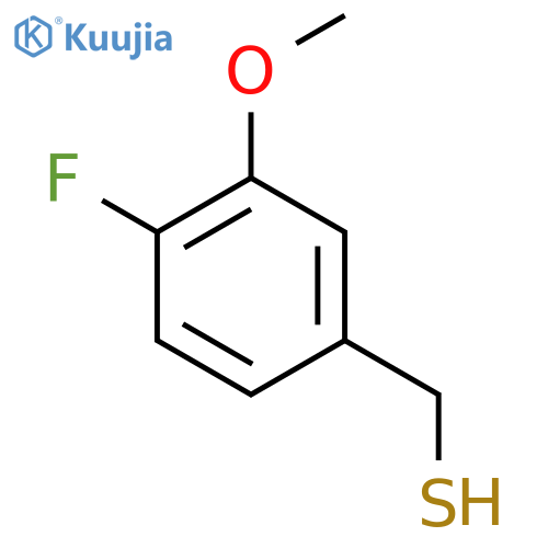 (4-fluoro-3-methoxyphenyl)methanethiol structure