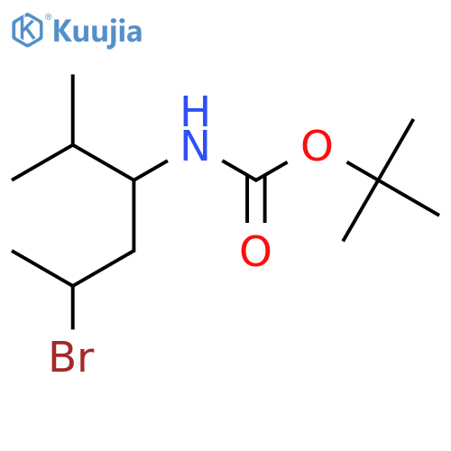 tert-butyl N-(5-bromo-2-methylhexan-3-yl)carbamate structure