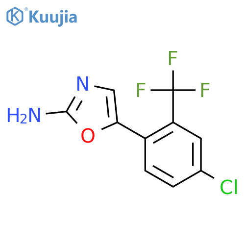 5-[4-Chloro-2-(trifluoromethyl)phenyl]-1,3-oxazol-2-amine structure