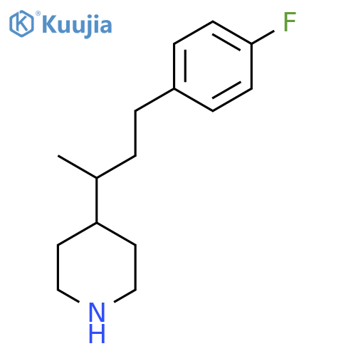 4-4-(4-fluorophenyl)butan-2-ylpiperidine structure