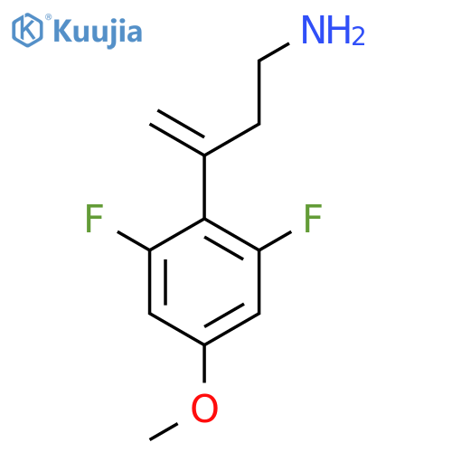3-(2,6-difluoro-4-methoxyphenyl)but-3-en-1-amine structure