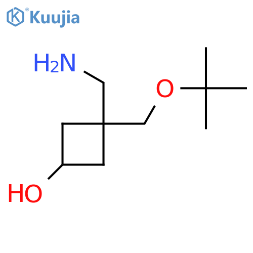 3-(aminomethyl)-3-(tert-butoxy)methylcyclobutan-1-ol structure