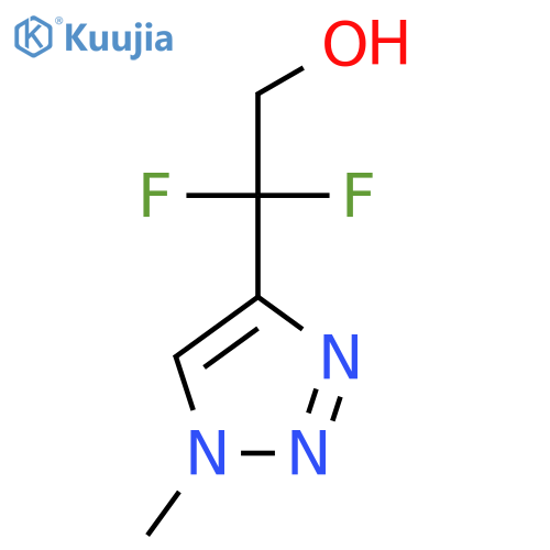 2,2-difluoro-2-(1-methyl-1H-1,2,3-triazol-4-yl)ethan-1-ol structure